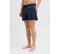 Badeshorts JACK & JONES "JPSTMAUI Badeshort mit elastischem Bund und normalem Schnitt", Herren, Gr. XXL, N-Gr, blau (navy blazer), Web, Polyester, unifarben, Badehosen Badeshorts, unifarben, modisch, 