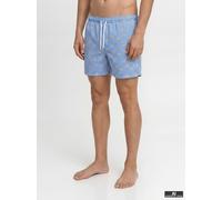 Badeshorts JACK & JONES "JPSTMAUI BREEZE MINI STRIPE SWIM SRT SN", Herren, Gr. L, N-Gr, delft, Web, Polyester, bedruckt, gestreift, Badehosen Badeshorts, Kunstfaser, normal geschnitten (12904065-L) de
