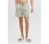 Badeshorts JACK & JONES "JPSTMAUI NORREBRO SWIM SHORTS", Herren, Gr. M, N-Gr, seagrass, Web, Polyester, unifarben, Badehosen Badeshorts (96676724-M) seagrass