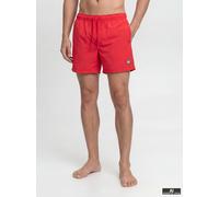 Badeshorts JACK & JONES "JPSTMAUI TROPIC SOLID SWIM SHORTS SN", Herren, Gr. S, N-Gr, true rot, Web, Polyester, unifarben, Badehosen Badeshorts, Kunstfaser, normal geschnitten (81786126-S) true rot