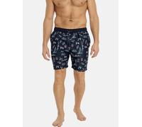 Badeshorts JAN VANDERSTORM "Badeshort CORNELIS", Herren, Gr. 3XL, weit, blau (dunkelblau bedruckt), Obermaterial: 100% Polyester COOLMAX PES(Coolmax)., Badehosen Badeshorts (29608227-XXXL) dunkelblau