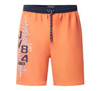 Badeshorts JAN VANDERSTORM "Badeshorts JUPPE", Herren, Gr. XL, weit, rot (orange), Obermaterial: 100% Polyester COOLMAX(R) PES(Coolmax)., Badehosen Badeshorts (60269111-XL) orange