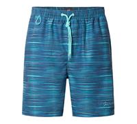 Badeshorts JAN VANDERSTORM "Badeshorts OVIND", Herren, Gr. 7XL, weit, blau (dunkelblau gemustert), Obermaterial: 100% Polyester COOLMAX(R) PES(Coolmax)., Badehosen Badeshorts (56455738-7XL) dunkelblau