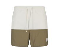 Badeshorts KARL KANI "Karl Kani Herren", Herren, Gr. M, US-Größen, beige (sanftes weiß, olive), 100% Polyimid, Badehosen Badeshorts (10351353-M) sanftes weiß, olive