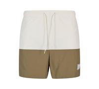 Badeshorts KARL KANI "Karl Kani Herren", Herren, Gr. XXL, US-Größen, sanftes weiß, olive, 100% Polyimid, Badehosen Badeshorts (10351353-XXL) sanftes weiß, olive