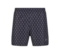 Badeshorts KARL KANI "Karl Kani KM251-041-1 Signature Monogram Aop Swim Shorts", Herren, Gr. M, US-Größen, schwarz, 100% Polyester, Badehosen Badeshorts (35971512-M) schwarz