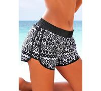 LASCANA Badeshorts Damen schwarz-bedruckt Gr.44
