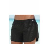 Badeshorts LASCANA Gr. 48, N-Gr, schwarz Damen Badehosen Ocean Blue aus Microfaser (220825-48)