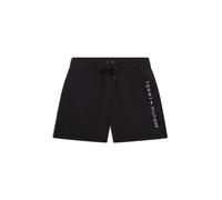 Badeshorts "MEDIUM DRAWSTRING", Jungen, Gr. 140/146, N-Gr, schwarz, Microfaser, Obermaterial: 100% Nylon, TOMMY HILFIGER SWIMWEAR, Badehosen Badeshorts, elastischer Bund (76517638-140) schwarz