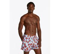 Badeshorts "MEDIUM DRAWSTRING PRINT", Damen, Gr. S (48), N-Gr, blau (bold floral sweet blau), Polyamid, TOMMY HILFIGER SWIMWEAR, geblümt, Badehosen Badeshorts, mit Muster (69591207-S)