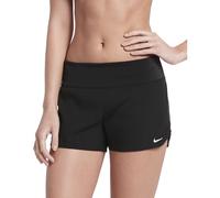 Badeshorts NIKE "SWIM BOARDSHORT", Damen, Gr. M, N-Gr, schwarz, Web, Obermaterial: 100% Polyester, Badehosen Badeshorts, mit Reißverschlusstasche, mit integrierter Innenhose (10884468-M) schwarz