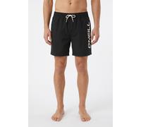 Badeshorts O'NEILL "CALI 16'' SWIMSHORTS", Herren, Gr. L, N-Gr, schwarz (schwarz out), Obermaterial: 100% Polyester, Badehosen Badeshorts, mit seitlichen Eingrifftaschen und Gesäßtasche, mit Stickerei