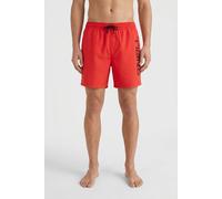 Badeshorts O'NEILL "CALI 16'' SWIMSHORTS", Gr. M, N-Gr, high risk rot, Obermaterial: 100% Polyester, Badehosen Badeshorts, mit seitlichen Eingrifftaschen und Gesäßtasche, mit Stickerei am Bein (866354