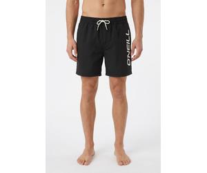 Badeshorts O'NEILL "CALI 16'' SWIMSHORTS", Herren, Gr. XL, N-Gr, schwarz out, Obermaterial: 100% Polyester, Badehosen Badeshorts, mit seitlichen Eingrifftaschen und Gesäßtasche, mit Stickerei am Bein 