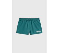 Badeshorts O'NEILL "ESSENTIALS SWIMSHORTS", Mädchen, Gr. 152 (146), N-Gr, weiß, neutral, Obermaterial: 100% Polyester, Badehosen Badeshorts, für Kinder, sportliche Schnittform, mit Gummibund und Korde