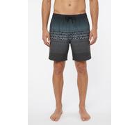 Badeshorts O'NEILL "O'NEILL LOGO STRIPE 16'' SWIMSHORTS", Herren, Gr. XL (54), N-Gr, grau (schwarz out), Obermaterial: 100% Polyester, Badehosen Badeshorts, mit Seiten- und Gesäßtaschen, superschnell 