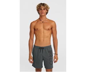 Badeshorts O'NEILL "ORIGINAL CALI 16'' SWIMSHORTS", Herren, Gr. L (52), N-Gr, grau (asphalt), Obermaterial: 100% Polyester, Badehosen Badeshorts, mit elastischem Bund, normale Passform (81204327-L) as