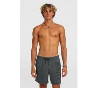 Badeshorts O'NEILL "ORIGINAL CALI 16'' SWIMSHORTS", Herren, Gr. S (48), N-Gr, grau (asphalt), Obermaterial: 100% Polyester, Badehosen Badeshorts, mit elastischem Bund, normale Passform (81204327-S) as