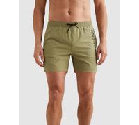 Badeshorts PME LEGEND "AIRFRAME SWIMSHORTS BIG LOGO PRINT", Herren, Gr. 3XL, N-Gr, grün (mosstone), Web, Elasthan, Polyamid, Badehosen Badeshorts, Seitliche Eingrifftaschen, Gesäßtasche (76124738-XXXL