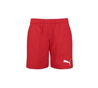 Badeshorts PUMA "PUMA SWIM BOYS MID SHORTS", Kinder, Gr. 116, N-Gr, rot, Microfaser, Obermaterial: 100% Polyester, Badehosen Badeshorts, schnelltrocknend, Kordelzug (35225558-116) rot