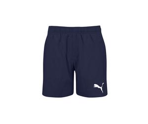 Badeshorts PUMA "PUMA SWIM BOYS MID SHORTS", Kinder, Gr. 164, N-Gr, blau (navy), Microfaser, Obermaterial: 100% Polyester, Badehosen Badeshorts, schnelltrocknend, Kordelzug (69334924-164) navy