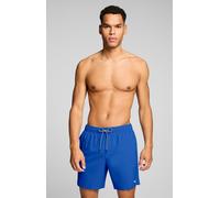 Badeshorts PUMA "PUMA SWIM MEN MID SHORTS 1P", Herren, Gr. M, N-Gr, ultra blau, Web, Obermaterial: 100% Polyester, Badehosen Badeshorts, High-Tech Reißverschluss an der Gesäßtasche, Seitentaschen (303