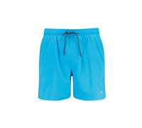 Badeshorts PUMA "PUMA SWIM MEN MID SHORTS 1P", Herren, Gr. XL, N-Gr, blau (light blau), Web, Obermaterial: 100% Polyester, Badehosen Badeshorts, High-Tech Reißverschluss an der Gesäßtasche, Seitentasc