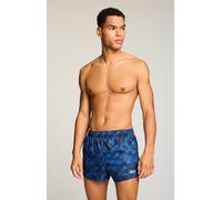 Badeshorts PUMA "PUMA SWIM MEN PRINTED CAT SHORT SHORTS", Herren, Gr. M, N-Gr, blau (ultra blau combo), Web, Obermaterial: 100% Polyester, Badehosen Badeshorts, mit Gummizug und seitlichen Taschen (32