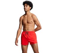 Badeshorts PUMA "PUMA SWIM MEN SHORT LENGTH SWIM SHORTS", Herren, Gr. L, N-Gr, rot, Web, Obermaterial: 100% Polyester, unifarben, Badehosen Badeshorts, mit seitlichen Eingriff-Taschen, Gesäßtasche mit