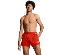 Badeshorts PUMA "PUMA SWIM MEN SHORT SHORTS 1P", Herren, Gr. XS, N-Gr, rot, Web, Polyester, unifarben, Badehosen Badeshorts, mit Seitentaschen (17309462-XS) rot