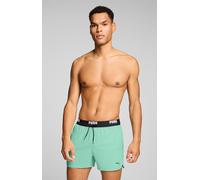 Badeshorts PUMA "PUMA SWIM MEN TRACK SHORT SHORTS", Gr. S, N-Gr, mint jelly, Microfaser, Obermaterial: 100% Polyester, Badehosen Badeshorts, mit Gummizug und Bindekordel (28205135-S) mint jelly