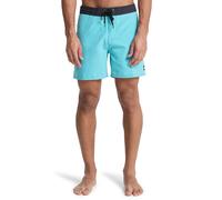Badeshorts QUIKSILVER "EVERYDAY HALF JAM 16", Herren, Gr. 36 (L), N-Gr, blau (aqua), Web, Polyester, unifarben mit Farbeinsatz, Badehosen Badeshorts, sportliche Schnittform, schnell trocknendes Materi