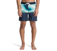 Badeshorts QUIKSILVER "EVERYDAY HALF JAM 16", Herren, Gr. 38 (XL), N-Gr, blau (schwarz navy wo), Web, Polyester, bedruckt, Badehosen Badeshorts, schnell trocknendes Material, mit normaler Leibhöhe, St