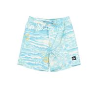 Badeshorts QUIKSILVER "Everyday Printed Volley 14", Herren, Gr. 12, aqua sundown, Obermaterial: 100% Microfaser;, Badehosen Badeshorts (60729966-12)