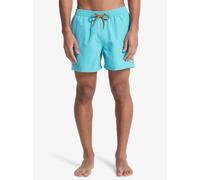 Badeshorts QUIKSILVER "EVERYDAY VOLLEY 15", Herren, Gr. M (50), N-Gr, blau (aqua), Web, Polyester, kontrastfarbene Details, unifarben, Badehosen Badeshorts, unifarbene Optik, mit kontrastfarbenen Deta