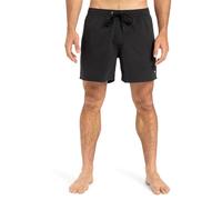 Badeshorts QUIKSILVER "EVERYDAY VOLLEY 15", Herren, Gr. XL, N-Gr, schwarz, Web, Polyester, unifarben, Badehosen Badeshorts, sportliche Schnittform, für Erwachsene, schnelltrocknendes Material (6243583