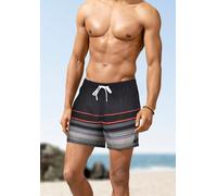 Badeshorts QUIKSILVER "HINAKO VL 15 YM", Herren, Gr. XL, N-Gr, schwarz (schwarz hinako), Obermaterial: 100% Polyester, Badehosen Badeshorts, sportliche Schnittform, aus Polyester (37378009-XL) schwarz