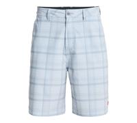 Badeshorts QUIKSILVER "YG Check In Amphibian 21", Herren, Gr. 32(M), US-Größen, grau (quarry check in), Obermaterial: 88% Polyester, 12% Elasthan., Badehosen Badeshorts (76288724-32) quarry check in