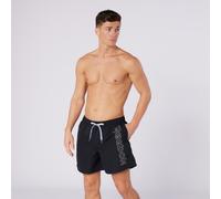 Badeshorts REEBOK "Abbott", Herren, Gr. XL, N-Gr, schwarz, Microfaser, Obermaterial: 100% Polyester, Badehosen Badeshorts, mit Tunnelzug und seitlichen Taschen (16477507-XL) schwarz