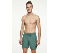 Badeshorts REEBOK "Ace", Herren, Gr. M, N-Gr, grün (field grün), Microfaser, Obermaterial: 100% Polyester, Badehosen Badeshorts, mit kleinen Seitenschlitzen, Eingriff-Taschen seitlich (44441816-M) fie