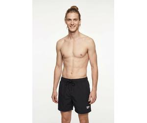 Badeshorts REEBOK "Ace", Herren, Gr. XL, N-Gr, schwarz, Microfaser, Obermaterial: 100% Polyester, Badehosen Badeshorts, mit kleinen Seitenschlitzen, Eingriff-Taschen seitlich (11795132-XL) schwarz