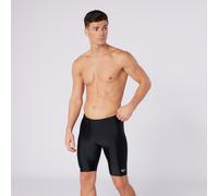 Badeshorts REEBOK "Ensley", Herren, Gr. XL, N-Gr, schwarz, Microfaser, Obermaterial: 80% Polyamid, 20% Elasthan, Badehosen Badeshorts, mit innenliegender Kordel und langem Bein (43166432-XL) schwarz