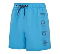 Badeshorts REEBOK "Romero", Damen, Gr. S, N-Gr, blau, Web, Polyester, unifarben, Badehosen Badeshorts, mit Kordelzug und elastischem Bund, mit Logo, schnell trocknend, basic (21480815-S) blau