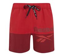 Badeshorts REEBOK "Rory", Herren, Gr. S, N-Gr, rot (rot, burghund), Web, Polyester, unifarben, Badehosen Badeshorts, mit Kordelzug und elastischem Bund, mit Logo, schnell trocknend (15019109-S) rot, b