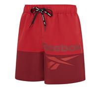 Badeshorts REEBOK "Rory", Herren, Gr. XL, N-Gr, rot (rot, burghund), Web, Polyester, unifarben, Badehosen Badeshorts, mit Kordelzug und elastischem Bund, mit Logo, schnell trocknend (15019109-XL) rot,