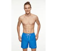 Badeshorts REEBOK "Sergio", Herren, Gr. XL, N-Gr, blau, Microfaser, Obermaterial: 100% Polyester, Badehosen Badeshorts, mit seitlichen Taschen (83742259-XL) blau