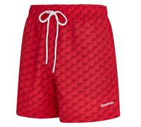 Badeshorts REEBOK "Sergio", Herren, Gr. XL, N-Gr, rot (vector rot), Microfaser, Obermaterial: 100% Polyester, Badehosen Badeshorts, mit seitlichen Taschen (72468402-XL) vector rot