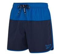 Badeshorts REEBOK "Troy", Damen, Gr. M, N-Gr, blau (navy, blau), Microfaser, Polyester, unifarben, Badehosen Badeshorts, mit Kordelzug und elastischem Bund, mit Logo, schnell trocknend (85106726-M) na