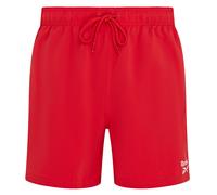 Badeshorts REEBOK ""Yale"", Damen, Gr. S, N-Gr, rot (vector rot), Microfaser, Polyester, Badehosen Badeshorts, mit Kordelzug und elastischem Bund, mit Logo, basic (82701461-S) vector rot