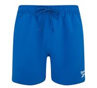 Badeshorts REEBOK "Yale", Herren, Gr. L, N-Gr, blau (vector blau), Microfaser, Polyester, clean, unifarben, Badehosen Badeshorts, mit Kordelzug und elastischem Bund, mit Logo, basic (82071916-L) vecto
